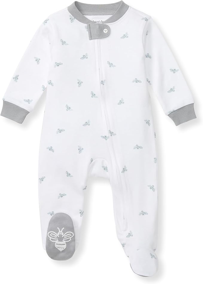 Burt’s Bees Baby Boys' One-Piece Sleep and Play 100% Organic Cotton PJs by BurtsBeesBaby