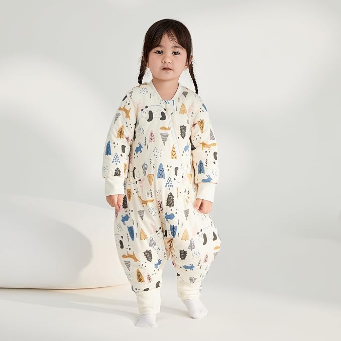 Duomiaomiao Unisex Baby Sleep Sack, 3.5 TOG Winter Cotton Toddler Sleeping Bag - Image 2