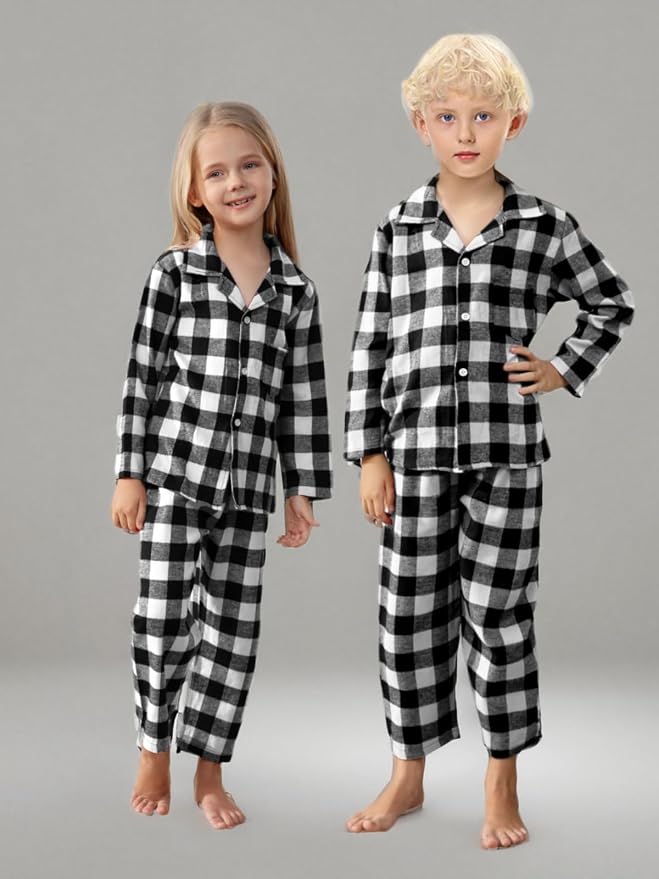 Schbbbta Family Matching Pajamas Holiday Sleepwear Long Sleeve Pjs Sets - Image 8