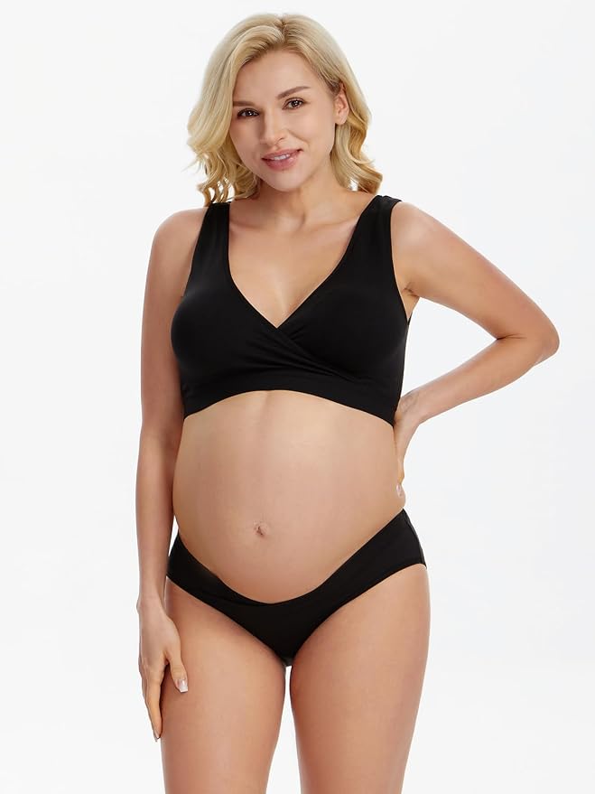 Angelhood 6 Pack Womens Cotton Maternity Underwear, Healthy Maternity Pregnancy - Image 6