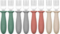 DRKIO 8 Pieces Toddler Forks Set by DRKIO