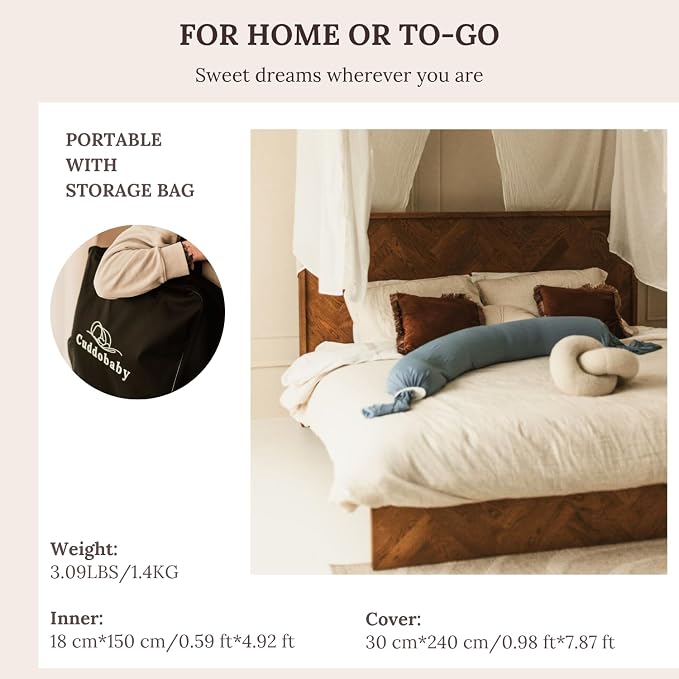 Pregnancy Pillow 5-in-1 【Cooling Cover, Adjustable to Grow - Image 5