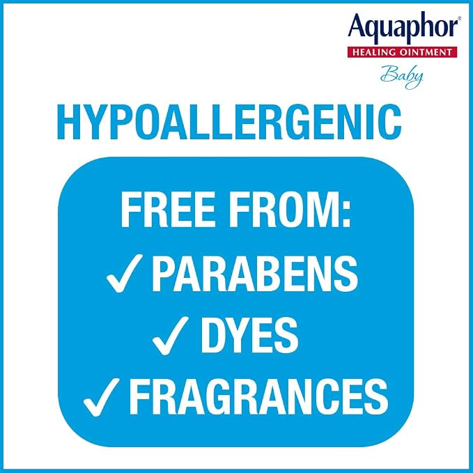 Aquaphor Baby Healing Ointment + 3-in-1 Diaper Rash Cream, Hypoallergenic and - Image 4