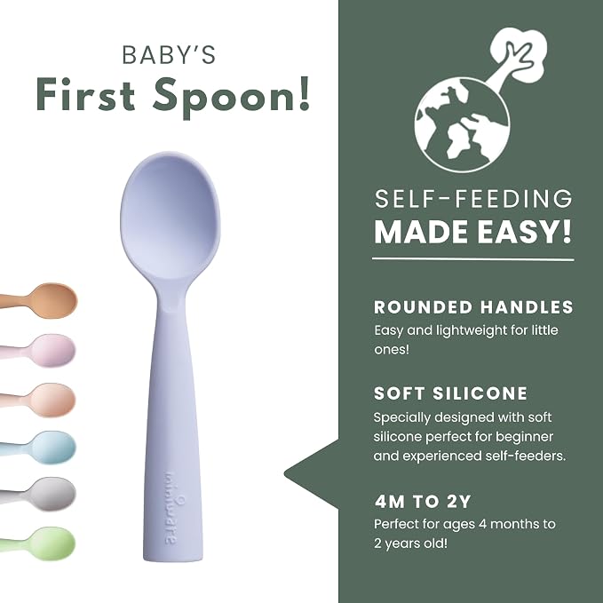 Miniware Silicone Baby Spoon for Training - Image 2