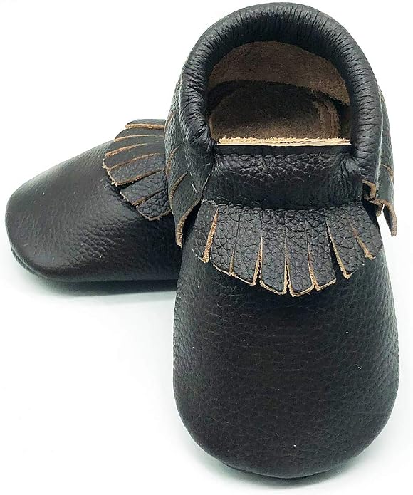 OWLOWLA Baby Moccasins Soft Sole Leather Baby Shoes Infant Toddler Pre-Walker by Owlowla