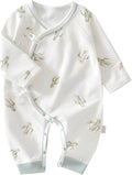 100% Organic Cotton Soft 0-6 Months Unisex Footless Newborn Baby Sleepers by Cherie+Kids