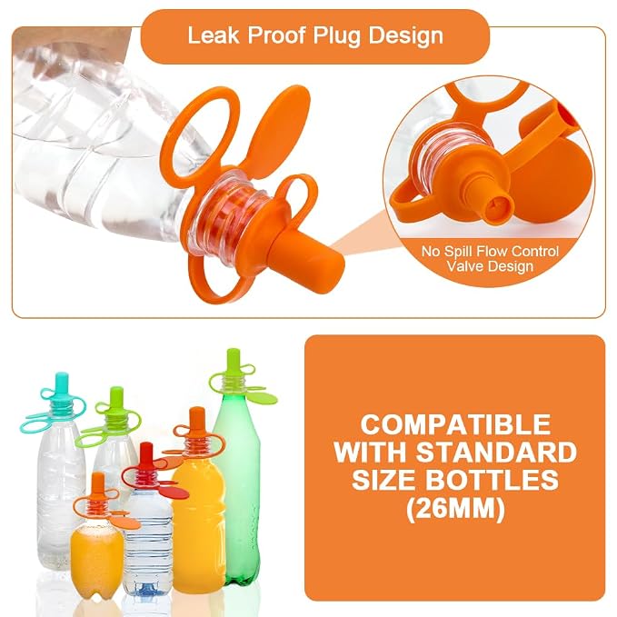 Morlike Living Water Bottle Spout Adapter, Silicone Baby Water Bottle Adapter - Image 4