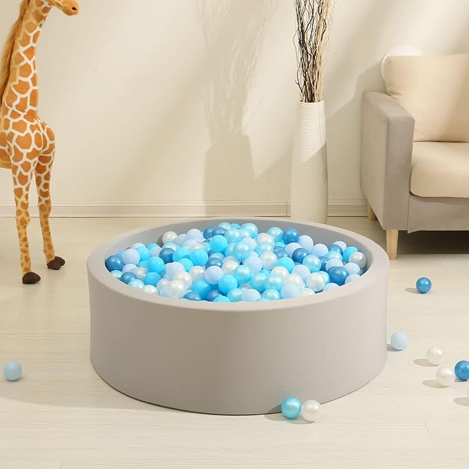 GOGOSO Ball Pits Balls for Toddlers Pack of 50 100 200 Plastics Shape Ball - Image 6