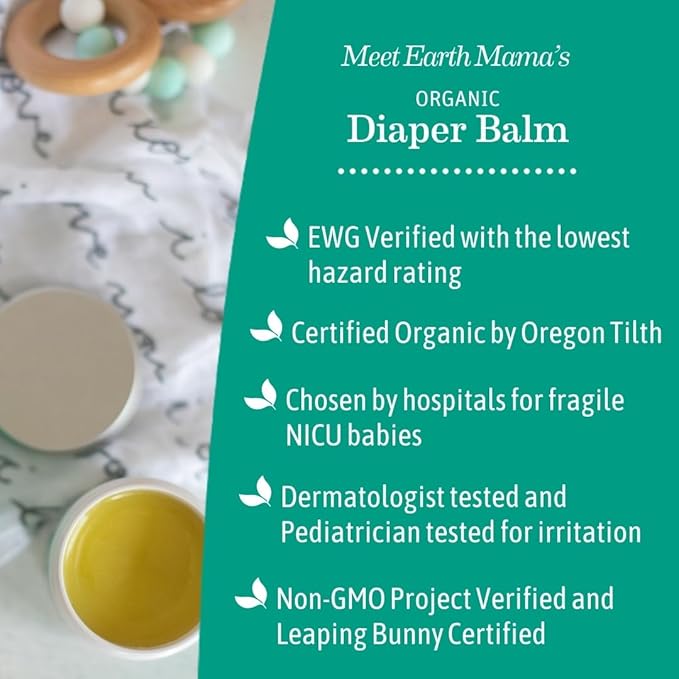 Earth Mama Organic Economy Size Diaper Balm | Diaper Cream - Image 5