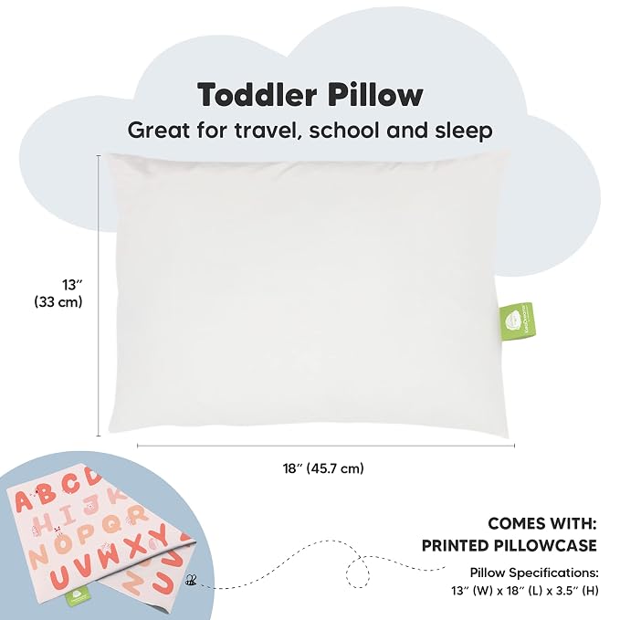 Toddler Pillow with Pillowcase - Image 3