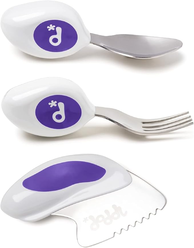 doddl Toddler Utensils, Ergonomic Fork Spoon and Knife Set by doddl
