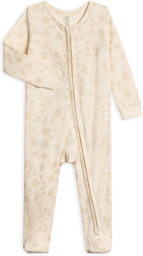 Colored Organics Baby Zip-Up Footed Sleeper by ColoredOrganics