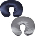 Satin Nursing Pillow Cover Set 2 Pack Ultra Soft Silk Compatible by Unknown
