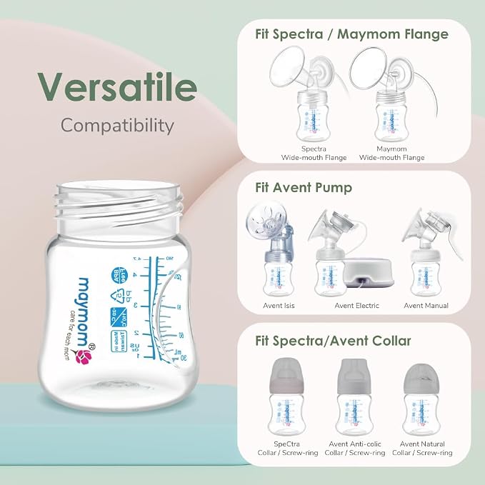 Maymom Wide-Mouth Milk Storage Collection Bottle - Image 2