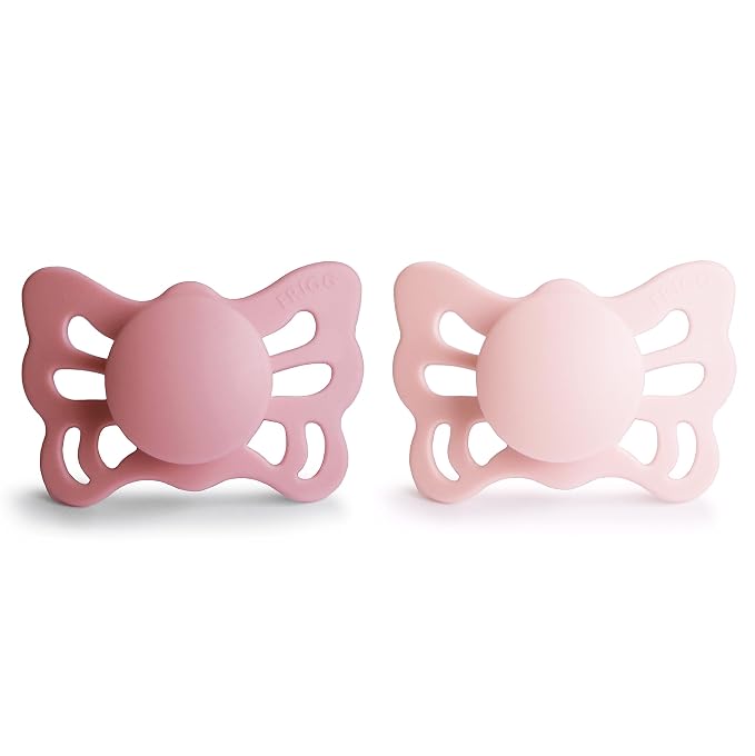 FRIGG Butterfly Anatomical SilkySoft Silicone Baby Pacifier | Made in Denmark | - Image 2
