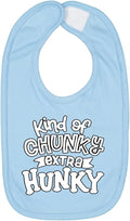 Wild Bobby Kind of Chunky Extra Hunky Humor Infant Premium Jersey Baby Bib by WildBobby
