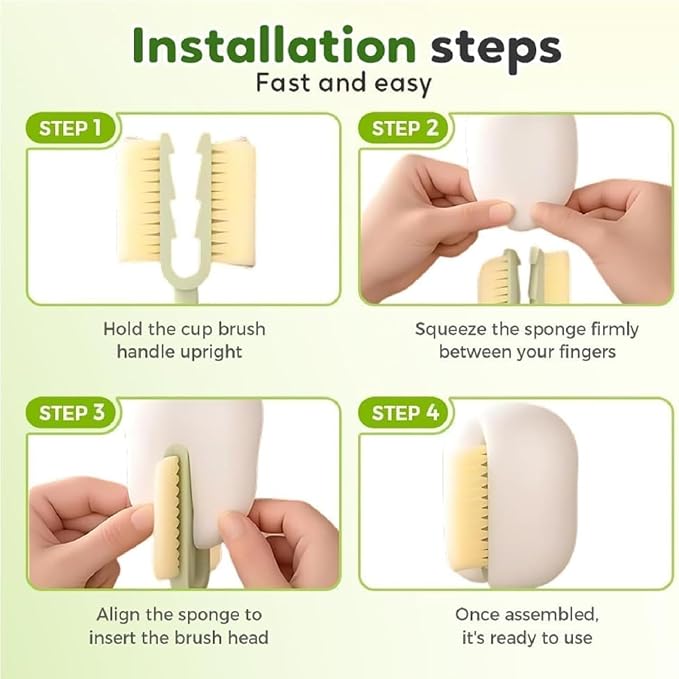 5 in 1 Bottle Cleaning Brush Set, 5‑in‑1 Multifunctional Bottle Cleaning Brush - Image 7
