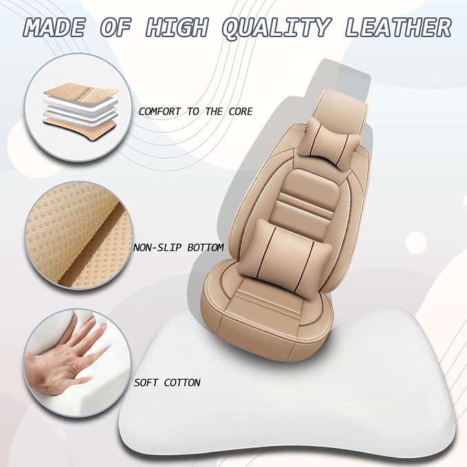 Car Seat Covers for gmc Acadia 2016-2025 | 5-Seats Seat Covers, Waterproof Seat - Image 4