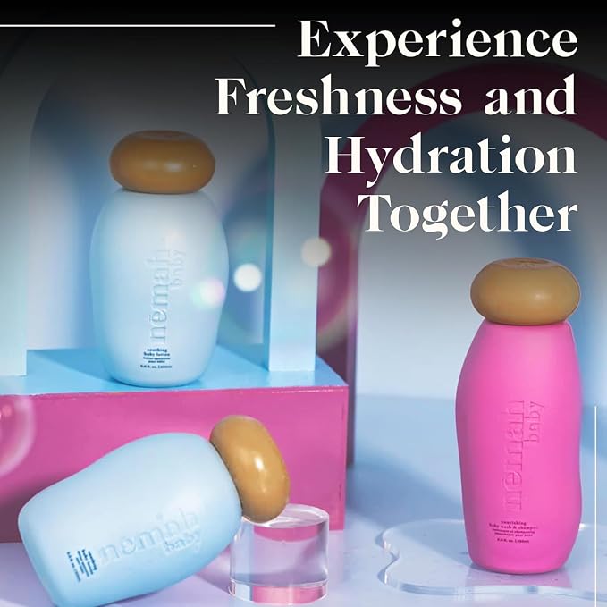 Nemah - Soothing 2-in-1 Baby Shampoo & Wash and Calming Body Lotion, a - Image 3
