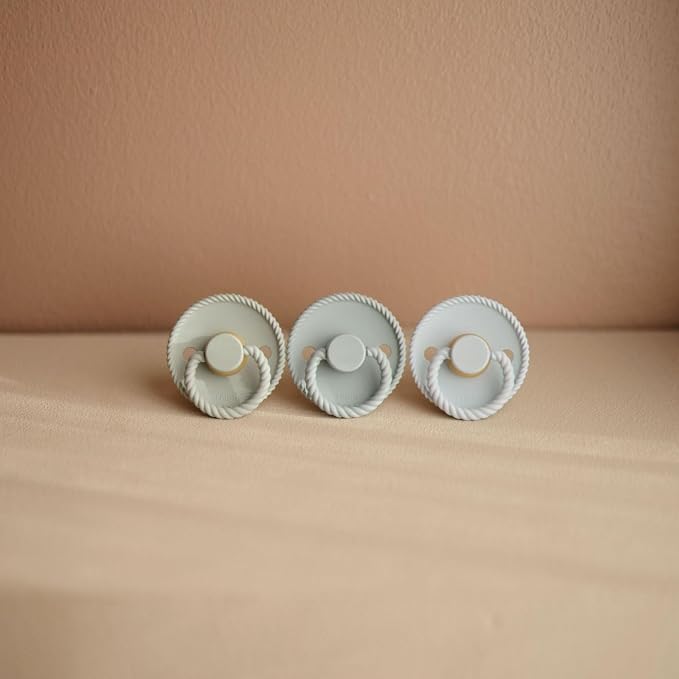FRIGG SilkySoft Silicone Baby Pacifier 4-Pack Skyline Serenity | Made in - Image 6