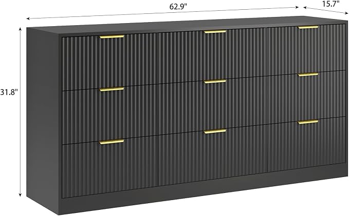 9 Drawer Dresser for Bedroom - Image 5