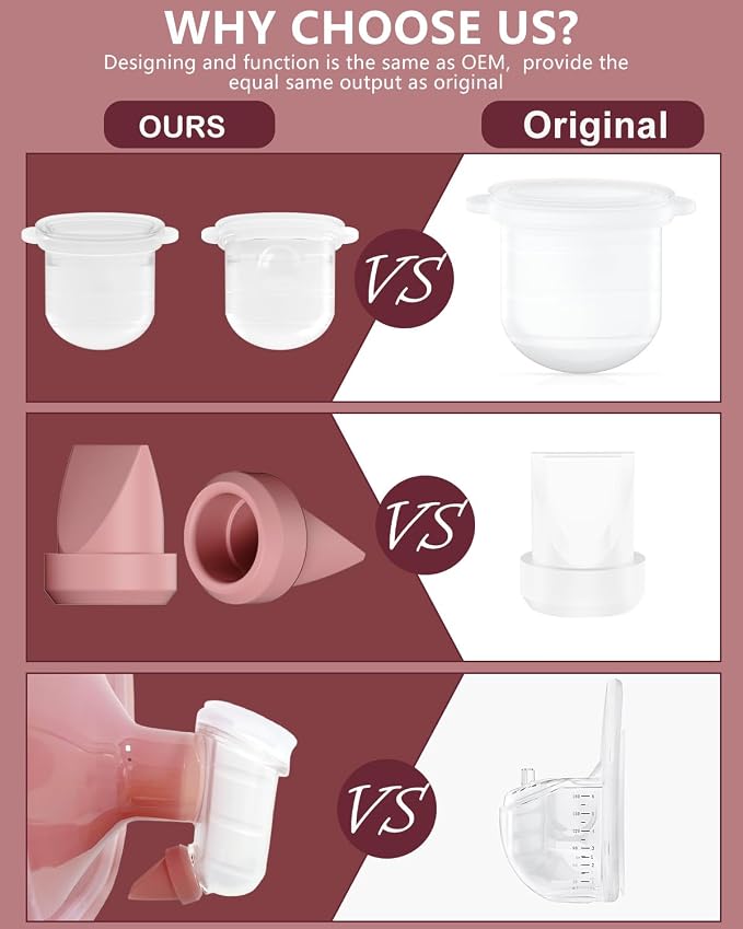 8PC Duckbill Valves for Momcozy M6/M5/V1/V1 Pro/V2/V2 Pro Breast Pump, Replace - Image 5