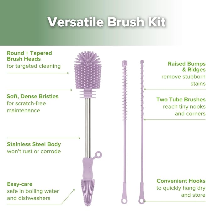 haakaa Silicone Cleaning Brush Kit - Image 4