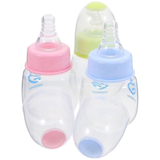 Kisangel 9pcs Mini Baby Bottles Plastic Feeder Bottles Infant Cereal Bottle - Image 8