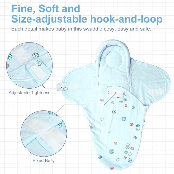 Premium Soft Cotton Baby Swaddle Blankets, Unisex Baby Blanket Wrap - Image 6