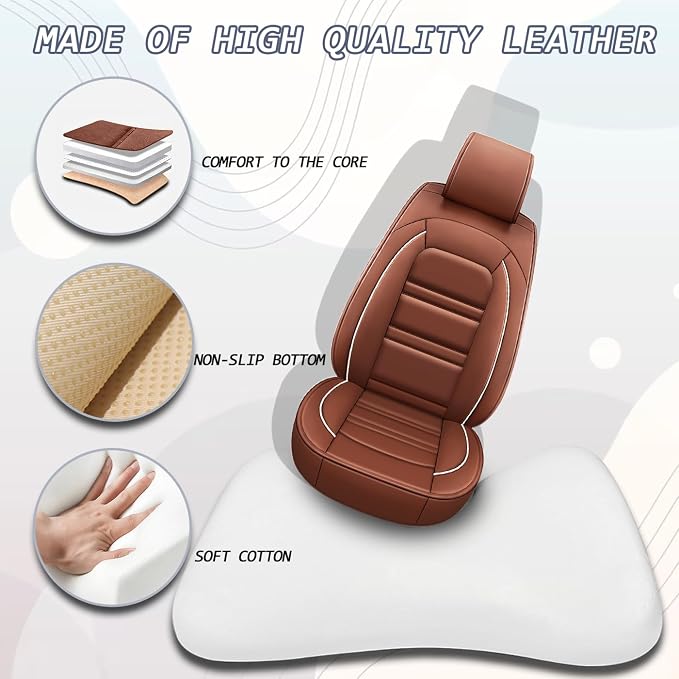 Seat Covers for Dodge ram 3500 2004-2011 | 5-Seats Leather Seat Covers - Image 4