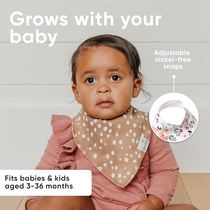 Copper Pearl 4 Pack Soft Cotton Baby Bibs - Image 6
