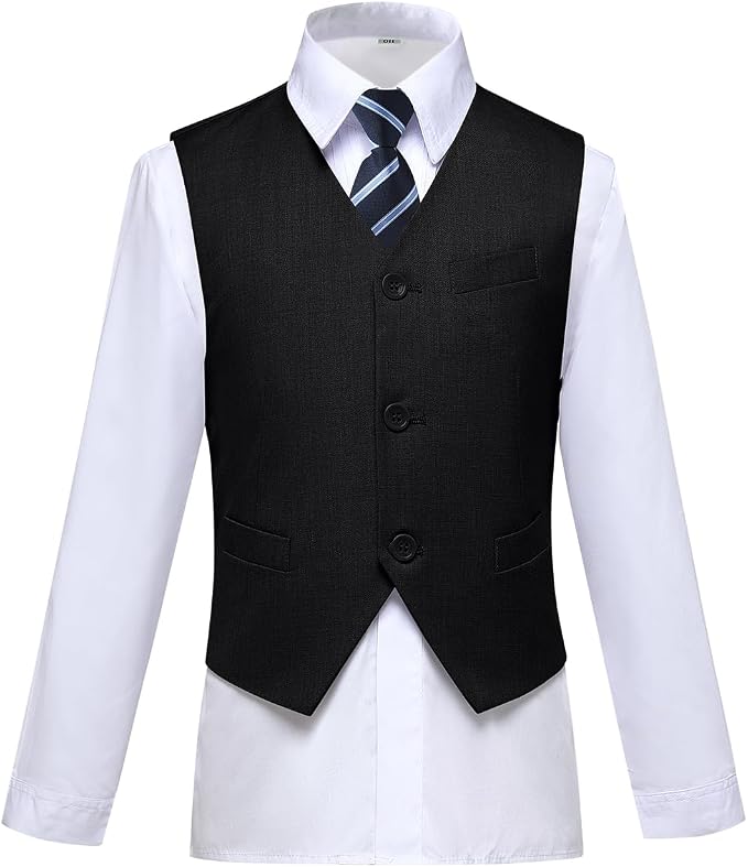Visaccy Boys Suits Slim Fit Dress Clothes Ring Bearer Outfit - Image 3