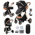 2 in 1 Baby Stroller with Bassinet Mode, Reversible Infant Pram, One-Click by Unknown
