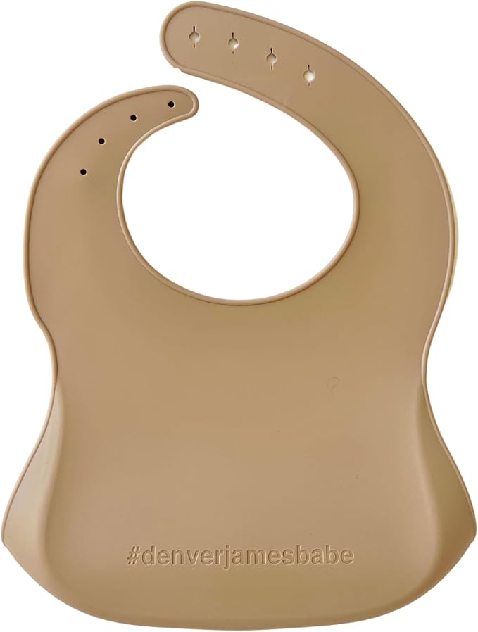 Denver James Silicone Feeding Bibs | Dishwasher Safe. Waterproof. Adjustable. - Image 2