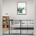 WAOWAO Baby Gate 71.65-76.38" Extra Wide Pressure Mounted Walk Through Swing by WAOWAOBABYSAFETYPRODUCTS