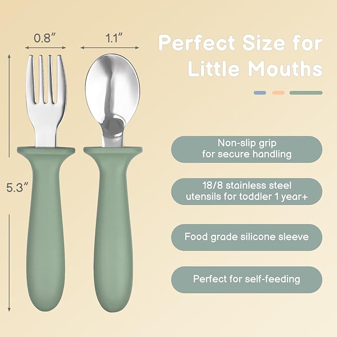 Toddler Utensils, 6 Pack kids Silverware Set - Image 2