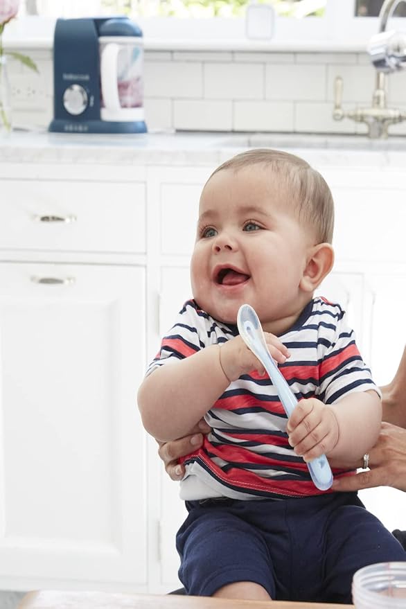 BEABA First Stage Baby Feeding Spoon Set, THE ORIGINAL Soft Tip Silicone Spoons - Image 3