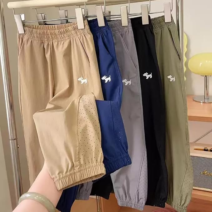 Boys Joggers Pants Youth Quick-Dry Lightweight Athletic Hiking Gym School Pants - Image 2