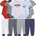 Baby Layette Set Baby Boys' 9-Piece Bodysuits Pants Set Toddler Girl Boy Unisex by Kiddiezoom