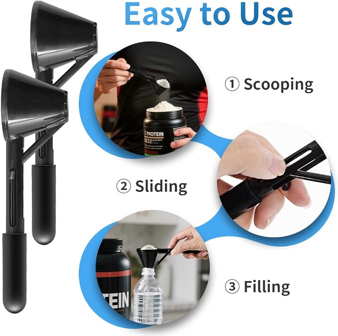 Water Bottle Funnel Pre Workout Scoop - Image 6