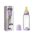 BIBS Boheme Baby Glass Bottle 8 oz /240 ml. Anti-Colic. Round Natural Rubber by BIBS