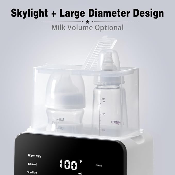 Double Bottle Warmer and Steri-lizer, 8-in-1 Fast Baby Milk Warmer - Image 3