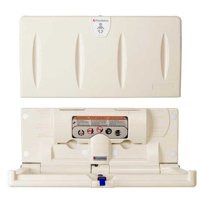 Foundations Classic Horizontal Baby Changing Station w/EZ Mount Backer Plate by FoundationsChildrensProducts