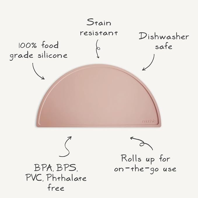 mushie Silicone Placemat for Kids | BPA-Free Non-Slip Design - Image 7
