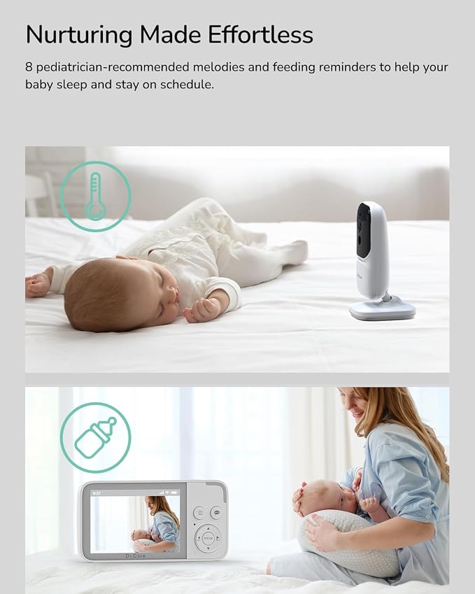 Dr.Care NeoView Video Baby Monitor -3.5” Screen, 2-Way Audio, Video Loop - Image 6