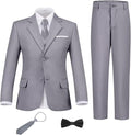 Boys Suit Set Slim Fit Kids Formal Suits Toddler Tuxedo Wedding Prom Classic by FxzpiodiMENSSUITS