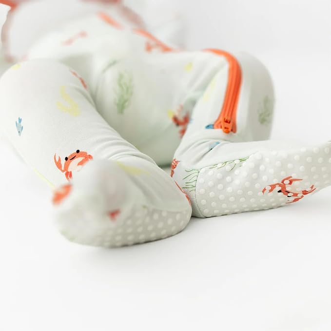 Bamboo Little Soft Baby Footie Pajamas, Baby Clothes, Newborn Sleepers - Image 6