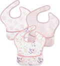 Mess Proof Baby Bib 3 Pack, Waterproof Led Weaning Baby Feeding Bibs by CivaruaKids