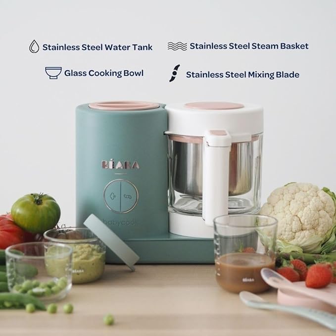 BEABA Babycook Neo Baby Food Maker | Non-Toxic Glass & Stainless Steel | - Image 4