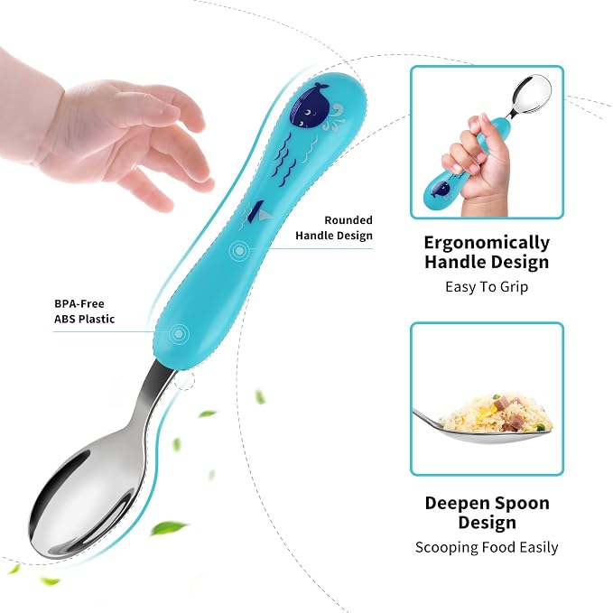Lehoo Castle 6 Pieces Toddler Utensils, Kids Silverware - Image 5